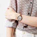 Emporio Armani Aurora Rose Gold Dial Rose Gold Steel Strap Watch for Women - AR11055