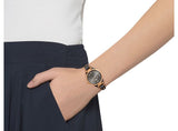 Fossil Georgia Smoke Grey Dial Grey Leather Strap Watch for Women - ES3077