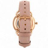 Fossil Tailor Quartz White Dial Pink Leather Strap Watch for Women - ES4393