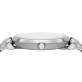 Emporio Armani Gianni T-Bar Quartz Silver Dial Silver Steel Strap Watch For Women - AR11445