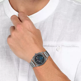 Fossil Machine Chronograph Brown Dial Grey Steel Strap Watch for Men - FS4931