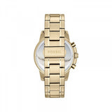 Fossil Machine Gold Dial Gold Steel Strap Watch for Men - FS5264