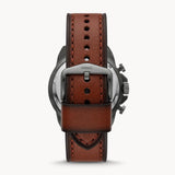 Fossil Neutra Chronograph Grey Dial Brown Leather Strap Watch for Men - FS5512