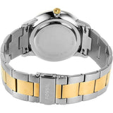 Fossil Neutra Moonphase Multifunction Black Dial Two Tone Steel Strap Watch for Men - FS5906