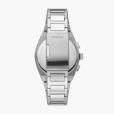 Fossil Everett Chronograph Green Dial Silver Steel Strap Watch for Men - FS5964