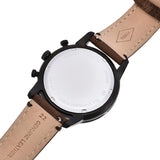 Fossil Townsman Chronograph Black Dial Brown Leather Strap Watch for Men - FS5437