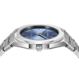 D1 Milano Ultra Thin Blue Dial Silver Steel Watch for Men - D1-UTBJ03