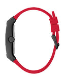 Guess Phoenix Multifunction Black Dial Black & Red Rubber Strap Watch for Men - GW0202G7