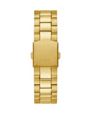 Guess Connoisseur Black Dial Gold Steel Strap Watch for Men - GW0265G3