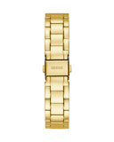 Guess Luna White Dial Gold Steel Strap Watch for Women - GW0308L2