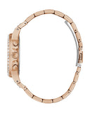 Guess Moonlight Multi Function Diamonds White Dial Rose Gold Steel Strap Watch for Women - GW0320L3