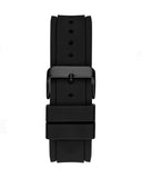 Guess Connoisseur Black Dial Black Leather Strap Watch For Men - GW0353G1
