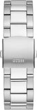 Guess Trophy Chronograph Diamonds Black Dial Silver Steel Strap Watch for Men - GW0390G1