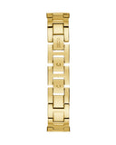 Guess Gala Diamonds Gold Dial Gold Steel Strap Watch for Women - GW0401L2