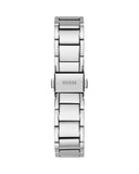 Guess Solstice Diamonds Silver Dial Silver Steel Strap Watch for Women - GW0403L1