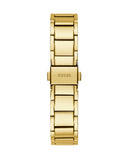 Guess Solstice Diamonds Gold Dial Gold Steel Strap Watch for Women - GW0403L2