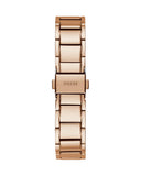 Guess Solstice Diamonds Rose Gold Dial Rose Gold Steel Strap Watch for Women - GW0403L3