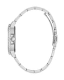Guess Crown Jewel Diamonds Blue Dial Silver Steel Strap Watch for Women - GW0410L1