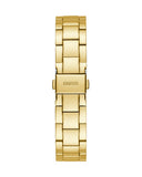 Guess Crown Jewel Diamonds White Dial Gold Steel Strap Watch for Women - GW0410L2