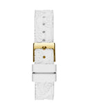 Guess Marina Multifunction White Dial White Rubber Strap Watch for Women - W1025L5