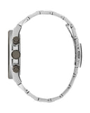 Guess Empire Quartz Black Dial Silver Steel Strap Watch For Men - GW0489G1
