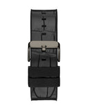 Guess Edge Chronograph Black Dial Black Leather Strap Watch For Men - GW0492G1