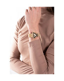 Guess Fame Diamonds Gold Dial Gold Mesh Bracelet Watch for Women - GW0508L2