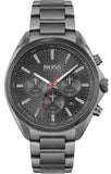 Hugo Boss Distinct Grey Dial Gren Steel Strap Watch for Men - 1513858