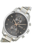 Hugo Boss Skymaster Grey Dial Two Tone Steel Strap Watch for Men - 1513789