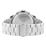 Tommy Hilfiger Blaze Chronograph Blue Dial Silver Steel Strap Watch for Men - 1792031