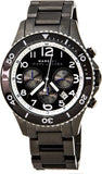 Marc Jacobs Rock Chronograph Limited Edition Gray Dial Gray Steel Strap Watch for Women - MBM5025