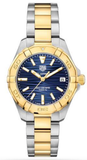 Tag Heuer Aquaracer Blue Dial Two Tone Steel Strap Watch for Women - WBD1325.BB0320