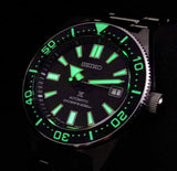 Seiko Prospex Automatic Diver Black Dial Silver Steel Strap Watch For Men - SPB051J1