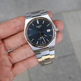 Tissot PRX Powermatic 80 Blue Dial Silver Steel Strap Watch for Men - T137.407.11.041.00