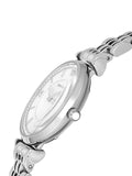 Emporio Armani Gianni T-Bar Mother of Pearl Dial Silver Steel Strap Watch for Women - AR11701