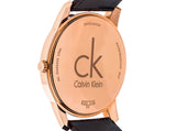 Calvin Klein City White Dial Brown Leather Strap Watch for Men - K2G21629