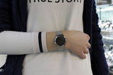 Calvin Klein Minimal Grey Dial Silver Mesh Bracelet Watch for Women - K3M2212X