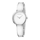 Calvin Klein Seduce White Dial Two Tone Steel Strap Watch for Women - K4E2N116