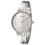 Calvin Klein Drift Silver Dial Silver Steel Strap Watch for Women - K6S2N116