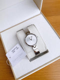 Calvin Klein Authentic White Dial Silver Steel Strap Watch for Women - K8G23146