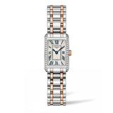 Longines Dolcevita Diamonds White Dial Two Tone Steel Strap Watch for Women - L5.258.5.79.7
