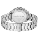 Lacoste Boston Chronograph Beige Dial Silver Steel Strap Watch for Men - 2011271