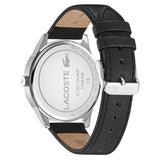 Lacoste Vienna Black Dial Black Leather Strap Watch for Men - 2011047