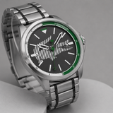 Lacoste Capbreton Gray Dial Two Tone Steel Strap Watch for Men - 2010943