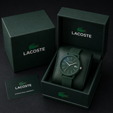 Lacoste 12.12 Move Green Dial Green Silicon Strap Watch for Men - 2011238