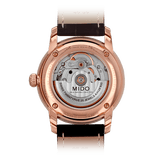 Mido Baroncelli III Automatic Silver Dial Brown Leather Strap Watch For Women - M7600.2.21.8