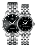 Mido Baroncelli Ii Automatic Black Dial Silver Steel Strap Watch For Men - M8600.4.18.1