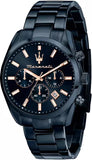 Maserati Attrazione Chronograph Blue Dial Blue Steel Strap Watch for Men - R8873626003