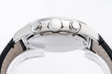 Marc Jacobs Larry Chronograph Black Dial Black Leather Strap Watch for Men - MBM5033