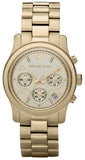 Michael Kors Runway Gold Dial Gold Stainless Steel Strap Watch for Women - MK5055